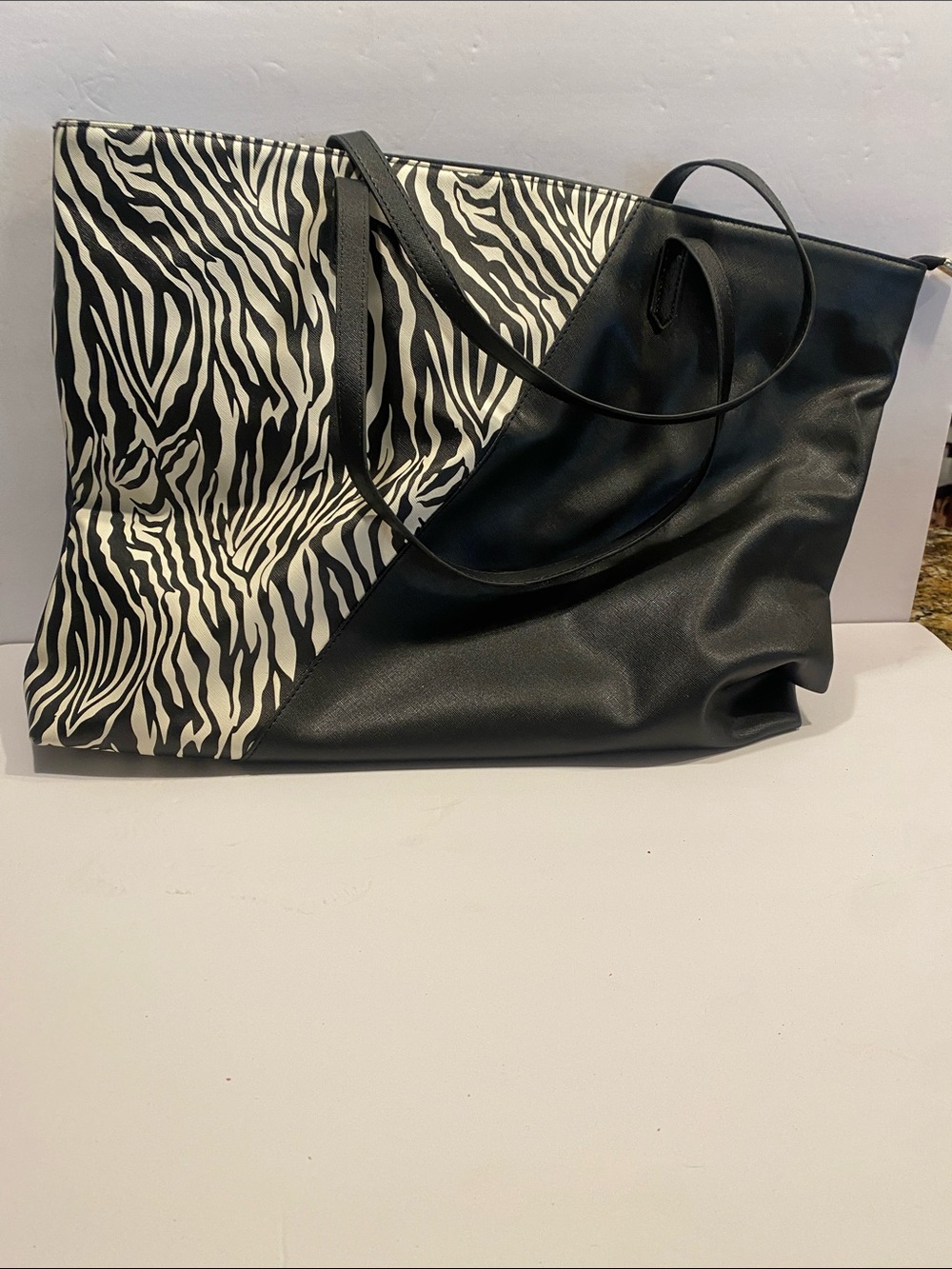 Black & White Zebra Print Tote Bag - Stylish Everyday Carry